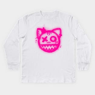 Graffiti catt Kids Long Sleeve T-Shirt